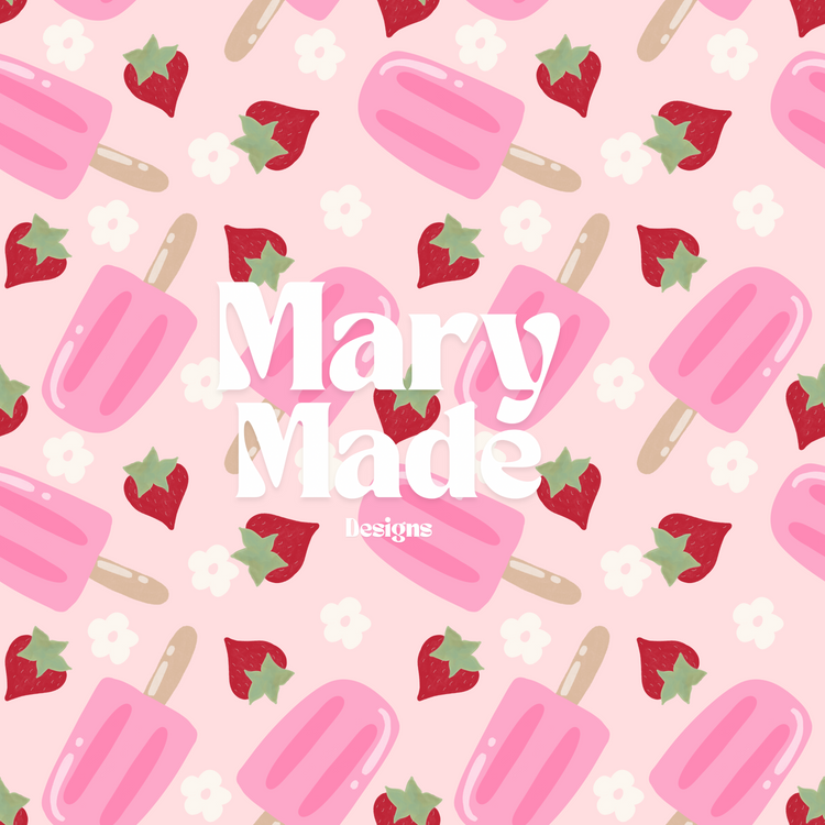 Strawberry popsicles