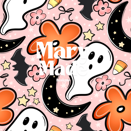 Cutesy ghost floral