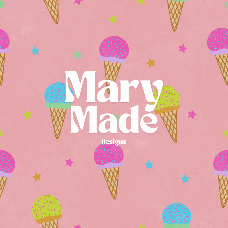 Bright ice cream cones